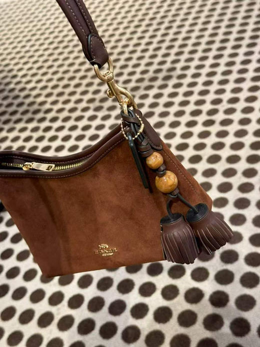 1998￥🇺🇸直邮，Coach 新款Laurel 19小号流浪包美拉德色系！独特小挂件（可拆卸）今年太流行麂皮款啦！ 商品图1