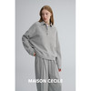 MAISON CECILE 两色|含羊毛舒适运动风polo领上衣/松紧腰阔腿神裤 商品缩略图1