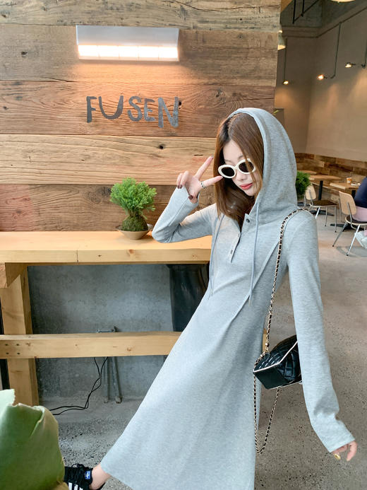 【189元任选2件】最后一波现货！韩系连帽设计连衣裙 商品图11