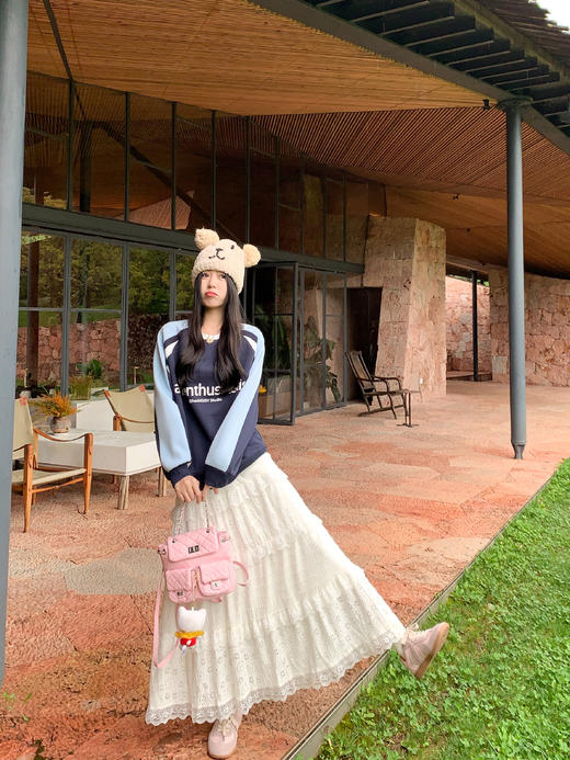 【179元任选2件】最后一波现货！美式学院风拼接圆领宽松卫衣 商品图10