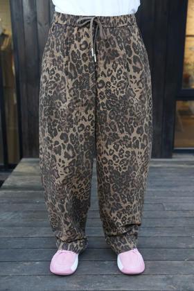W532832678豹纹休闲裤