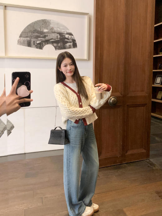 【179元任选2件】最后一波现货！复古短款V领毛衣开衫 商品图9