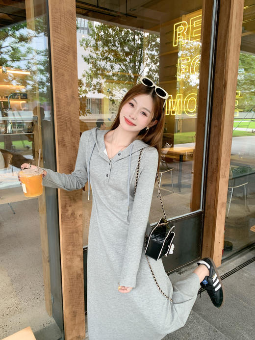 【189元任选2件】最后一波现货！韩系连帽设计连衣裙 商品图12