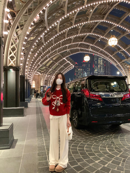 【179元任选2件】最后一波现货！氛围感本命新年蝴蝶结红色毛衣 商品图6