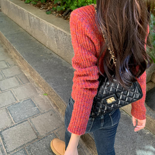 【179元任选2件】最后一波现货！橘红色短款毛衣开衫 商品图12