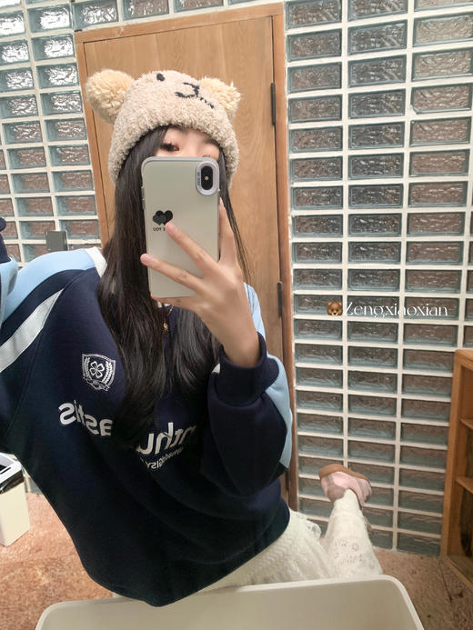 【179元任选2件】最后一波现货！美式学院风拼接圆领宽松卫衣 商品图6