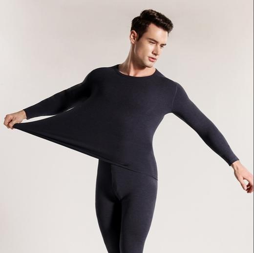 老爷车-男女款锁温羊毛+桑蚕丝保暖内衣套装 高弹零压力/温暖无负重/活动更自如 重点部位升温贴片更暖心 商品图2