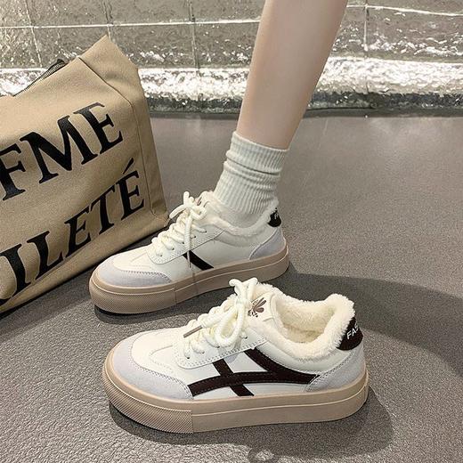 【YW】无忧购时尚休闲保暖百搭鞋子冬季高颜值厚底德训鞋8831M（3-5天发货） 商品图4