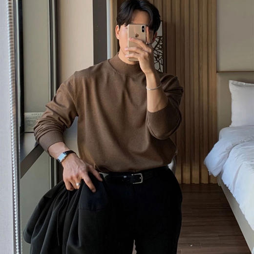 【虎头刺绣男士德绒打底衫】堪比羊绒的触感，每个男士衣橱里都应必备的一条上身保暖性超强，舒适不厚重！ 商品图0