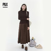 P&X设计师女装2025冬季收腰轻职风时尚套装长裙825414191 咖色 商品缩略图2
