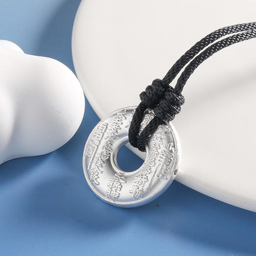 【宏艺珠宝】山鬼花钱·足银挂坠 商品图3