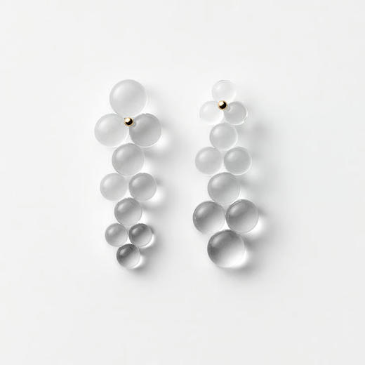 订购20周到｜BUBUN-organ #3 [M]-冷工玻璃（多种戴法） 耳环［日本设计师］ 商品图1