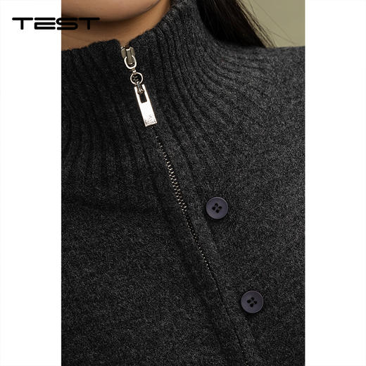 冬上新韩版立领百搭慵懒风保暖长袖毛衣1254110 商品图2