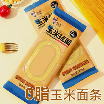 氧鹿0脂肪玉米挂面条2000g整箱无添加剂杂粮粗粮减脂主食代餐 /粮油调味 /方便食品 /速食预制主食 商品图3