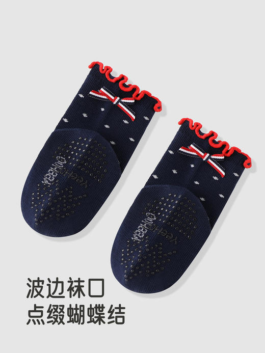 英氏婴儿袜子四季袜女宝宝7A抗菌短袜2双装新款女童YIWCJ0R160A 商品图3