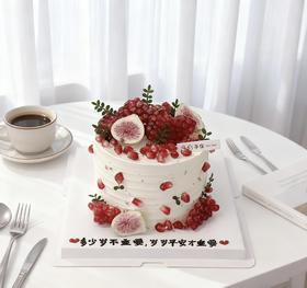 多图可选~红红火火石榴水果蛋糕(告知微信客服要哪个图)-低糖处理无添加