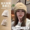 【软软糯糯！奶乎乎针织帽！】大头围粗毛线帽子 女秋冬季宽松保暖堆堆冷帽 大脸显脸小针织护耳帽 商品缩略图1