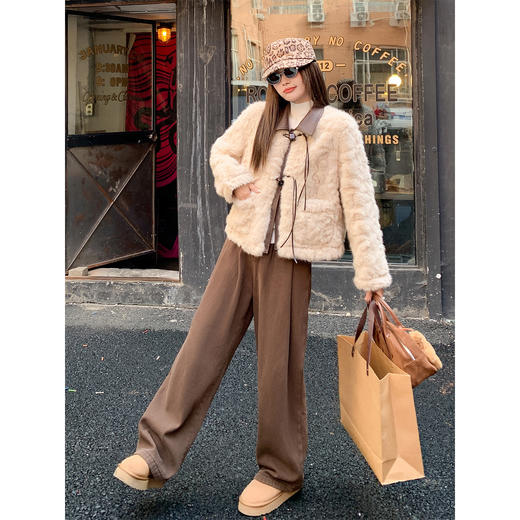 <曾小咸推荐>2.27现货秒杀 ！微信超特价！翻领皮毛一体外套 日常359.99 立减190 秒杀169.99！！ 商品图3