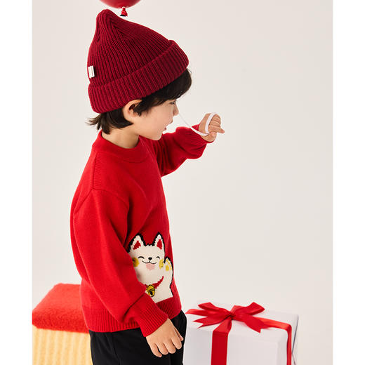 Cucutas幼童线衫CY25WIW566中国红90#-130# 商品图5