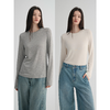 MAISON CECILE 三色/天丝羊毛细腻柔软百搭纯色圆领长袖打底衫 商品缩略图0