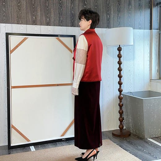 ST.SANLI【成衣系列】新中式亲子手工钉花系列薄棉马甲GA325R06 商品图1