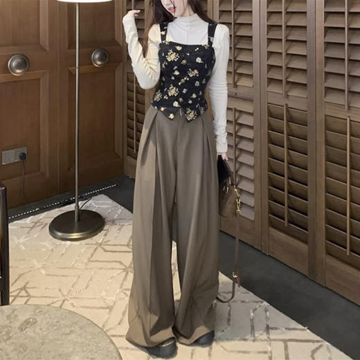 裁缝学苑AH84法式马甲背心纸样套装女装新款复古港风三件套服装打板 商品图3