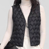 「高货sh」全新升级【铂金会员211/天猫279/差价68】(01420)洛诗琳菱格90白鸭绒羽绒马甲2025冬季V领保暖叠穿保暖内胆 商品缩略图4