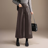 垂坠感时尚PU皮裤，通勤高腰A字阔腿裤直筒裤MYX-KDFY-Y25123-L 商品缩略图2