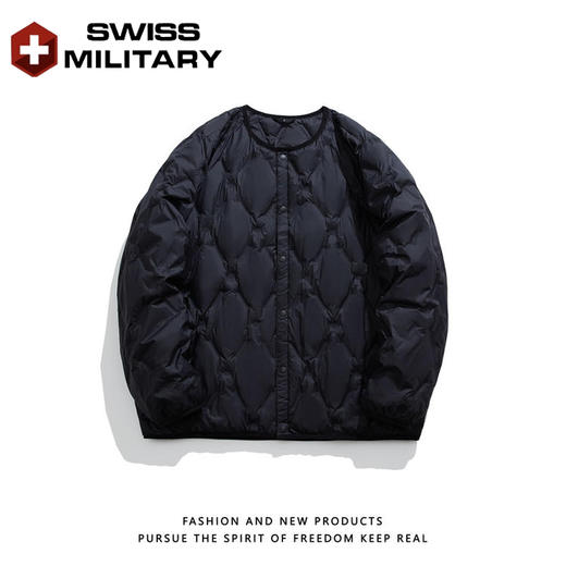 瑞士军工SWISS MILITARY秋冬季新款轻薄羽绒服男女款白鸭绒圆领羽绒服外套 商品图10