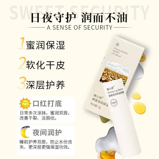 【无色素/无香精/无矿物油/无酒精】蜂小妍蜂蜜倍润保湿唇膏  商品图2
