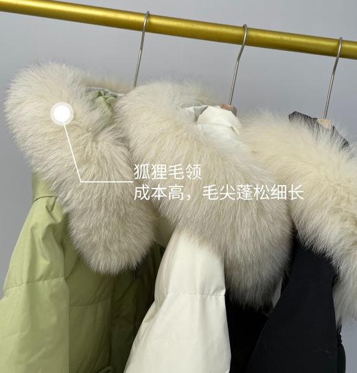 DENG同厂！可拆卸狐狸毛领中长款休闲羽绒服｜90%含绒量，不止轻便、更具保暖 商品图1