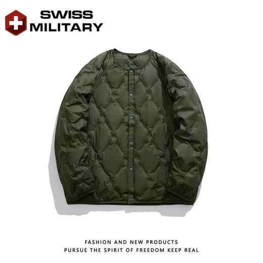 瑞士军工SWISS MILITARY秋冬季新款轻薄羽绒服男女款白鸭绒圆领羽绒服外套 商品图6