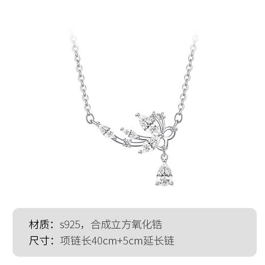Winy s925银晶蝶坠项链送女朋友/老婆/闺蜜生日节日礼物 商品图4