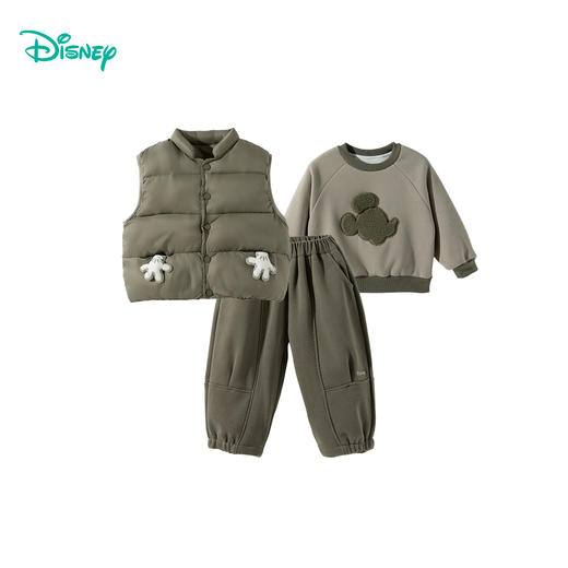 迪士尼套装（三件套)儿童冬装保暖加厚男童休闲运动装ZD4ET010 商品图7