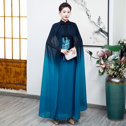 走秀旗袍复古中国风2025团队舞台演出优雅显瘦气质妈妈连衣裙春季 商品图1