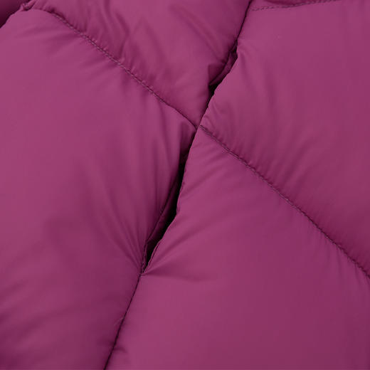 棉果果冬季新品女童涤丝纺羽绒保暖加厚紫色长款羽绒服M422102925605 商品图3