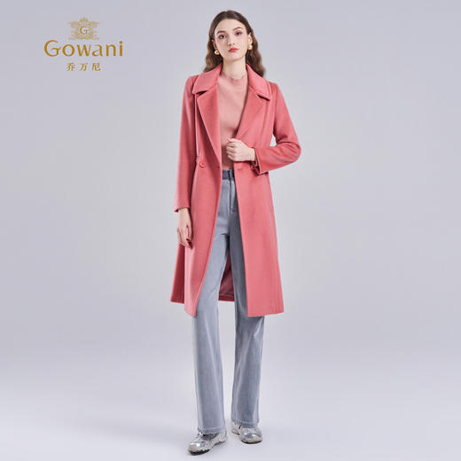 【100%绵羊毛】乔万尼新品大衣收腰保暖EI4A555 商品图3