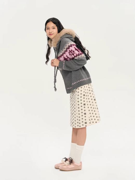 heris/H53102/企鹅朋友提花毛衣外套 商品图1