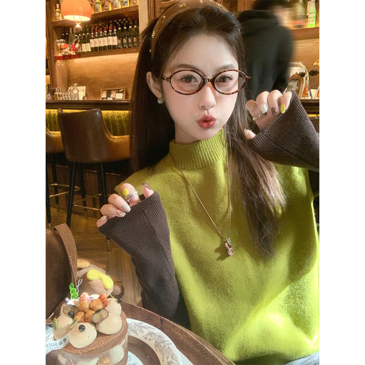 <曾小咸推荐>现货秒杀 ！微信超特价！韩系针织背心马甲 日常159.99 立减90 秒杀69.99！！打底衫 秒杀59.99！深灰色休闲裤秒杀89.99！ 商品图2