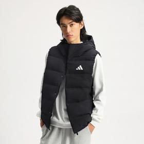 Adidas阿迪达斯HELIONIC HOODED DOWN VEST 男子 鸭绒连帽羽绒马甲KH3995