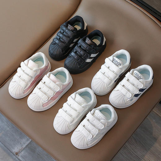 【舒适鞋面，亲肤设计】儿童板鞋 春季新款单鞋 女童小白鞋 宝宝鞋子 幼儿园小童贝壳头板鞋。hb 商品图1