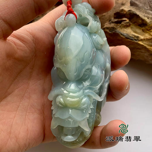 派瑞翡翠 翡翠手把件 糯种 黄翡 商品图3