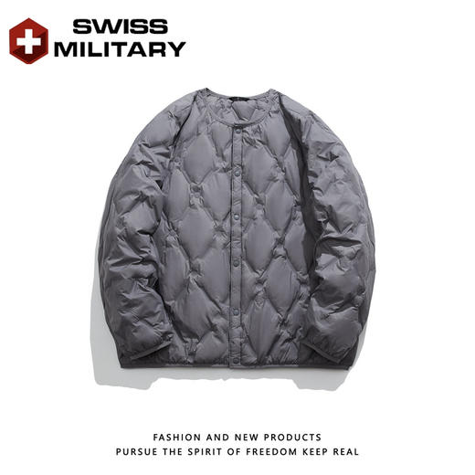 瑞士军工SWISS MILITARY秋冬季新款轻薄羽绒服男女款白鸭绒圆领羽绒服外套 商品图11