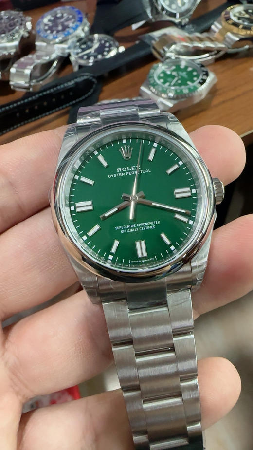 VS厂 蚝式恒动126000 最新款三色字面到货 黄色 蓝色 紫色3230机芯出货  认准腕表➕三码合一直径36mm-41mm腕表，斜边凌角边面钉，细节拉满 整个手表基于正品original原版开模❕ 商品图13