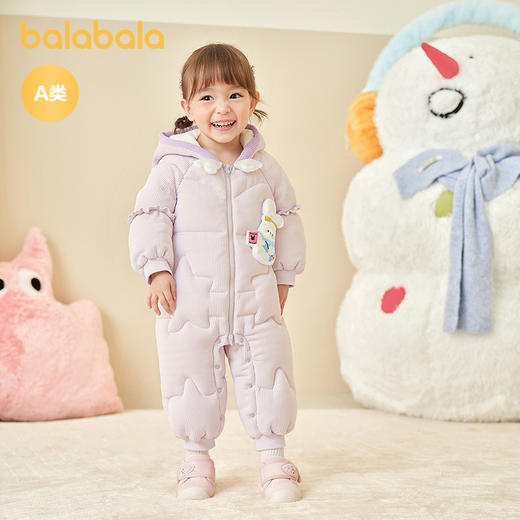【商场同款】巴拉巴拉童装婴儿连体衣宝宝羽绒服冬装2025新款 商品图2