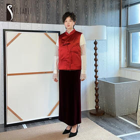 ST.SANLI【成衣系列】新中式亲子手工钉花系列薄棉马甲GA325R06