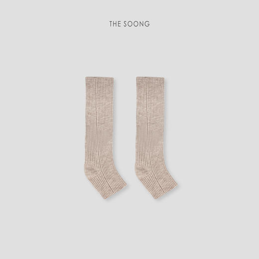 THESOONG极简抗起球腈纶双针竖坑条百搭线条感袜子HWZB8107 商品图2