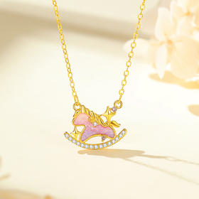 Winy S925银幻紫金驹项链送女朋友/老婆/闺蜜生日节日礼物