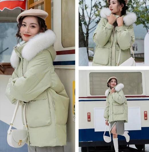 DENG同厂！可拆卸狐狸毛领中长款休闲羽绒服｜90%含绒量，不止轻便、更具保暖 商品图3
