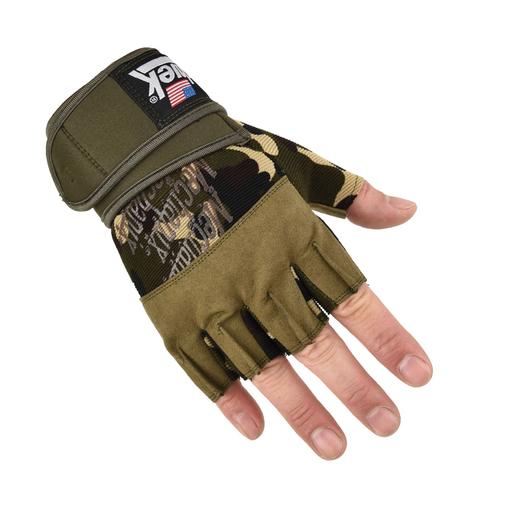 作战手套男运动护腕健身半指手套单杠撸铁防起茧手套防滑耐磨锻炼露指手套 商品图1